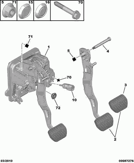 CITROËN 4534 71 - Jarruvalokatkaisin inparts.fi