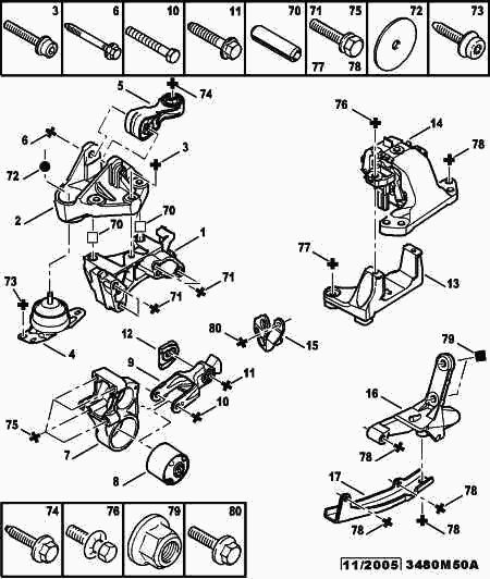 PEUGEOT 1807 ER - Moottorin tuki inparts.fi