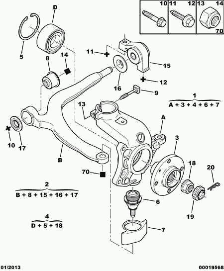 Skoda 3350 69 - FRONT HUB BEARING inparts.fi