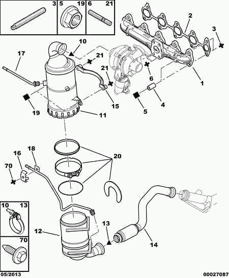 CITROËN 1713 60 - Putkenliitin, pakoputkisto inparts.fi