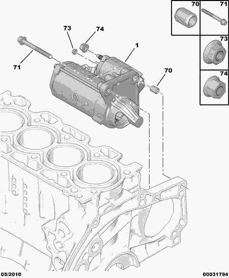 Opel 5802 Z8 - Käynnistinmoottori inparts.fi