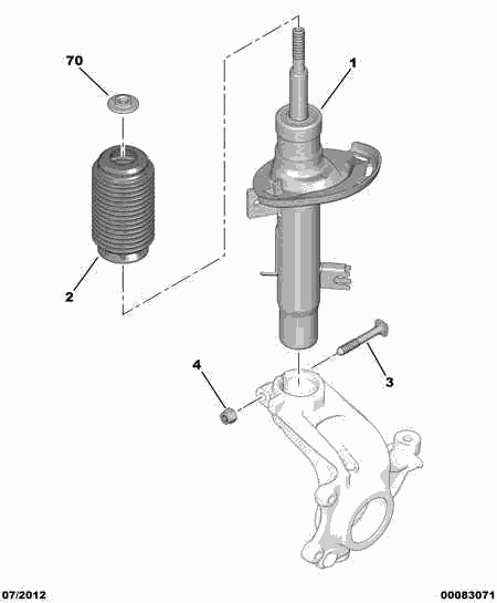 CITROËN 5202.GW - Iskunvaimennin inparts.fi