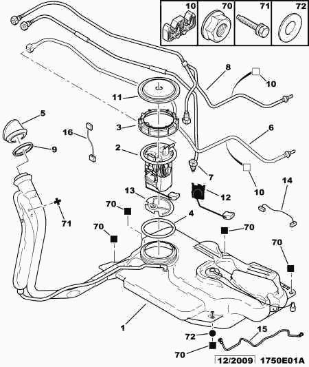 PEUGEOT 1525 Z0 - Polttoaineen syöttömoduuli inparts.fi