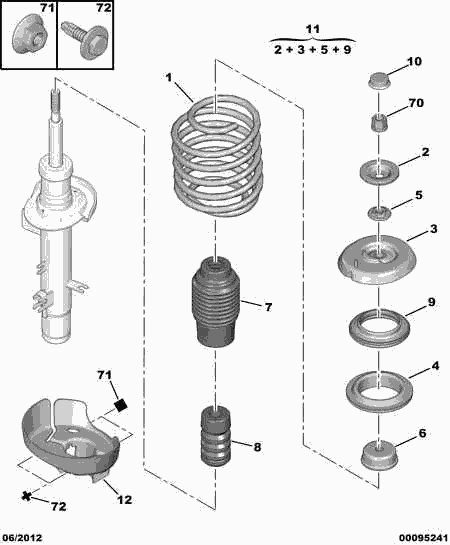 FIAT 5033 72 - Pölysuojasarja, iskunvaimennin inparts.fi