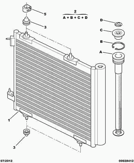 CITROËN 6455.AL - Lauhdutin, ilmastointilaite inparts.fi