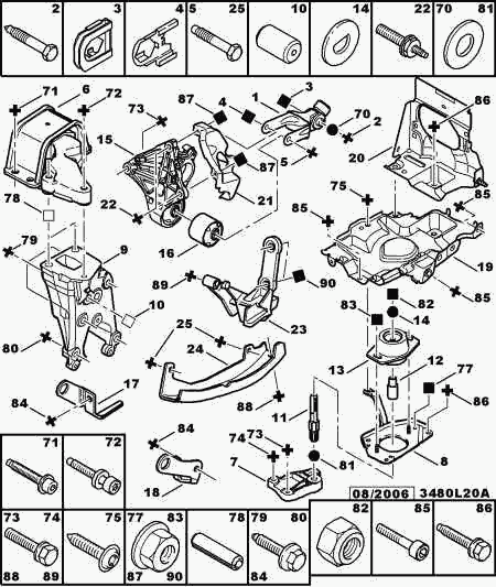 CITROËN 1806 68 - Moottorin tuki inparts.fi