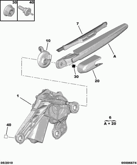 CITROËN 6426 XH - Pyyhkijänsulka inparts.fi