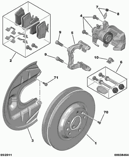 CITROËN 4249 11 - Jarrulevy inparts.fi