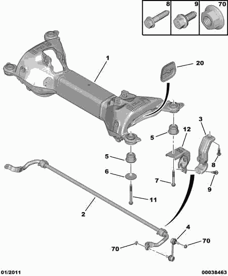 CITROËN 5152.67 - Tukivarren hela inparts.fi