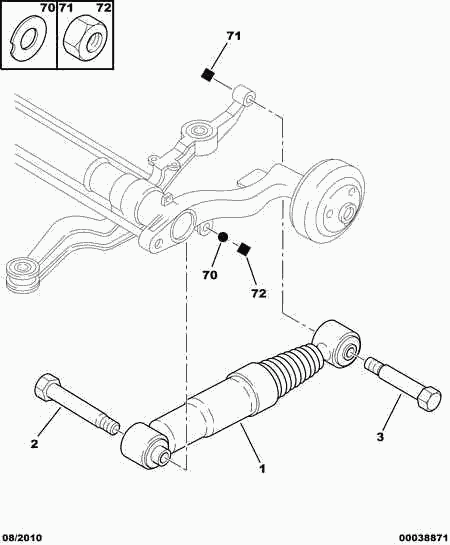 PEUGEOT 5206 G3 - Iskunvaimennin inparts.fi