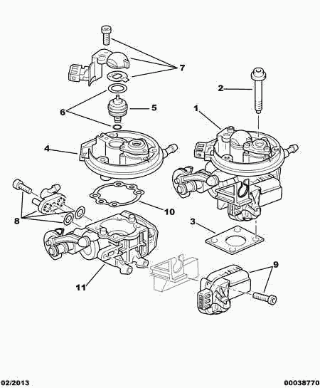 PEUGEOT 1920 3R - Tyhjäkäynti-säätöventtiili, tuloilma inparts.fi