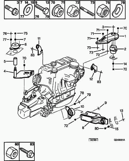 CITROËN 1843.99 - Moottorin tuki inparts.fi