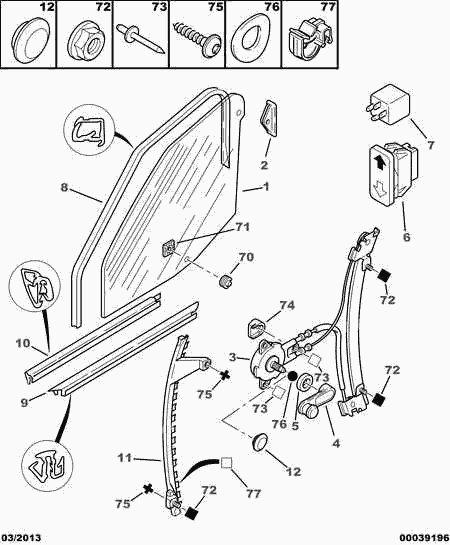 DAF 6963 21 - Korjaussarja, ohjausvipu inparts.fi