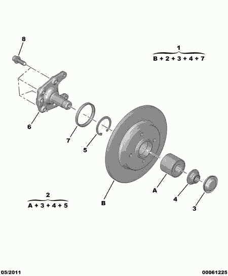 PEUGEOT 4249.46 - Jarrulevy inparts.fi