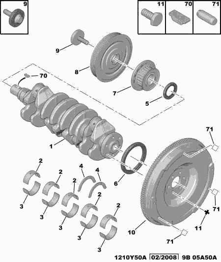 Opel 0516 A3 - CRANKSHAFT PULLEY SCREW inparts.fi