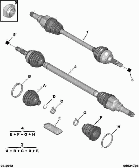 CITROËN 3293.37 - Paljekumi, vetoakseli inparts.fi