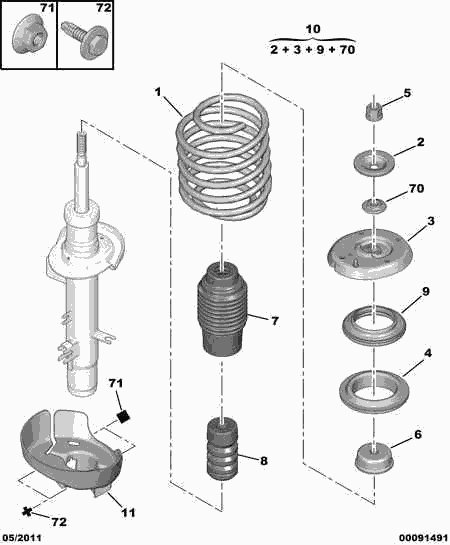 FIAT 5033 82 - Pölysuojasarja, iskunvaimennin inparts.fi