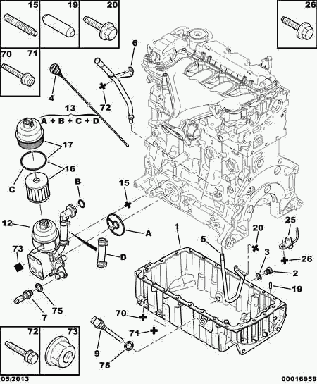 TOYOTA 1103 T3 - Moottoriöljyn jäähdytin inparts.fi