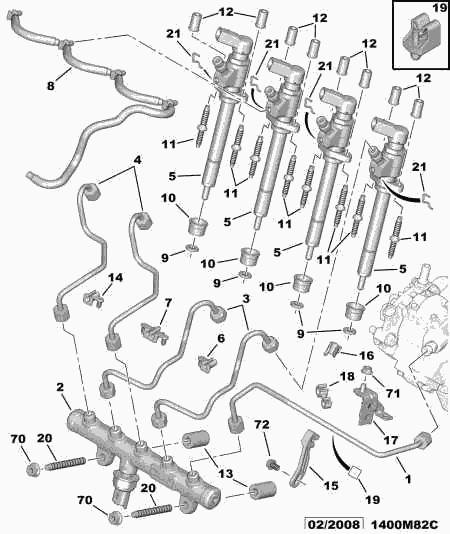 PEUGEOT 1574 68 - Polttoaineputki inparts.fi