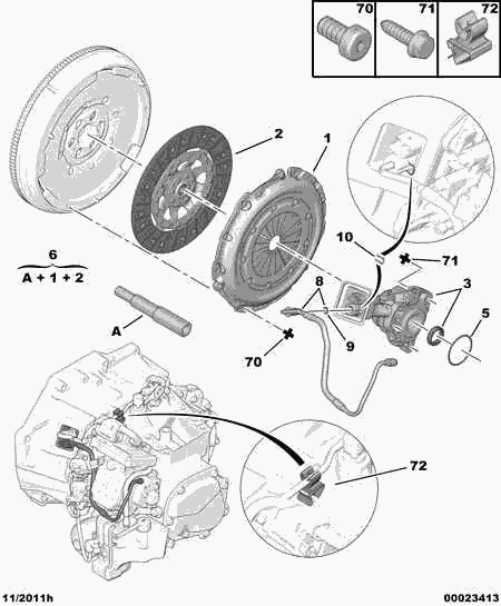 CITROËN 2052.P1 - Kytkinpaketti inparts.fi