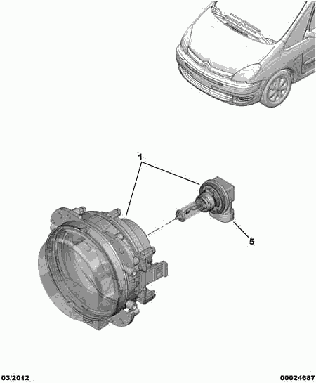 PEUGEOT 6204 AA - Sumuvalo inparts.fi