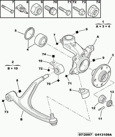 PEUGEOT (DF-PSA) 3520.V3 - Tukivarsi, pyöräntuenta inparts.fi