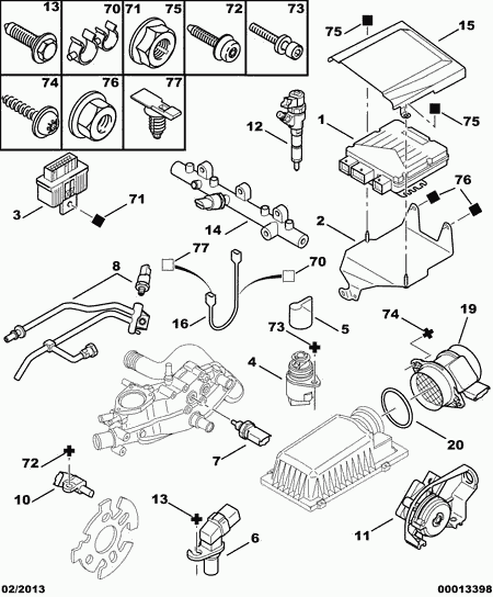 PEUGEOT 1920.EN - Impulssianturi, kampiakseli inparts.fi