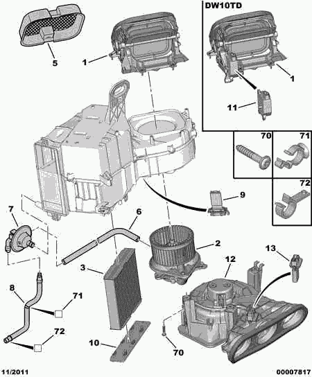 CITROËN 6447 HP - Suodatin, sisäilma inparts.fi