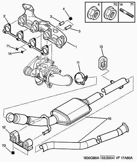 PEUGEOT 1705 QP - Katalysaattori inparts.fi