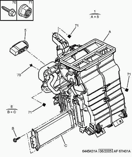 CITROËN 6461 K3 - Paisuntaventtiili, ilmastointilaite inparts.fi