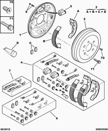 CITROËN 4242 28 - Jarrukenkäsarja inparts.fi