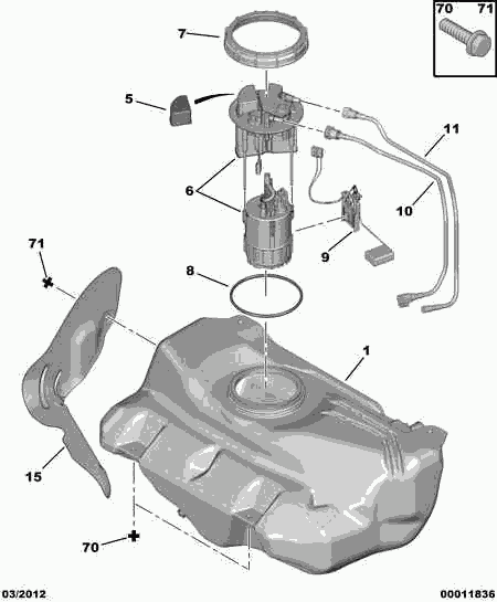 CITROËN 1525 GE - Polttoaineen syöttömoduuli inparts.fi