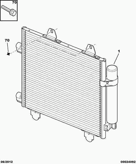 CITROËN 6455.EF - Lauhdutin, ilmastointilaite inparts.fi