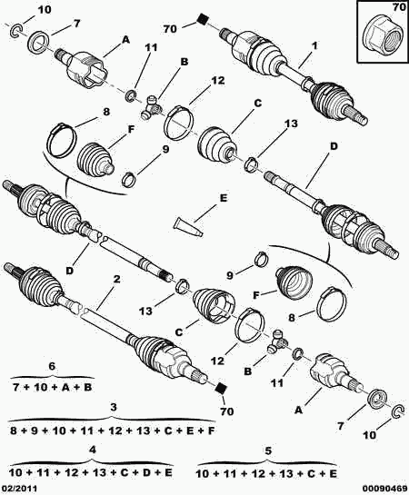 CITROËN 3298 10 - Paljekumi, vetoakseli inparts.fi