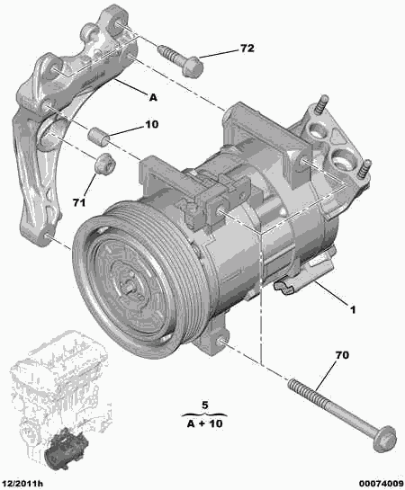 CITROËN 6487.42 - Kompressori, ilmastointilaite inparts.fi