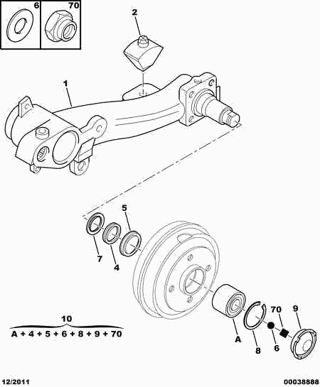 PEUGEOT (DF-PSA) 3748 39 - Pyöränlaakerisarja inparts.fi