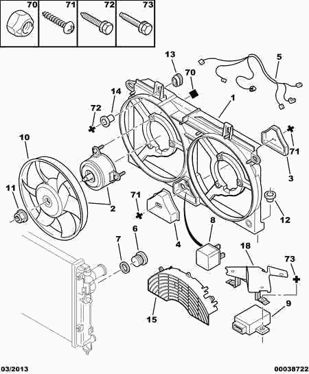 CITROËN 1254 75 - Tuuletin, moottorin jäähdytys inparts.fi