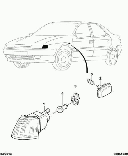 CITROËN 6325 45 - Vilkkuvalo inparts.fi