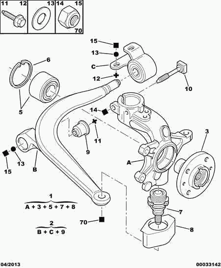 PEUGEOT 3350.16 - Pyöränlaakerisarja inparts.fi