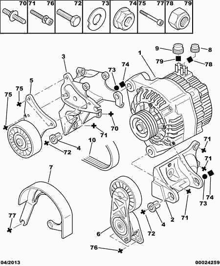 PEUGEOT 5705.S4 - Laturi inparts.fi