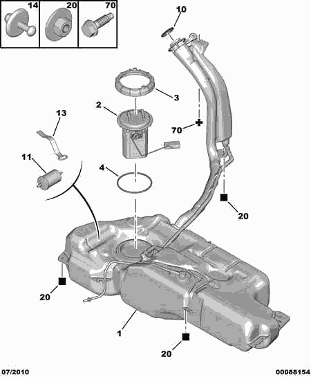 CITROËN 1567 C1 - Polttoainesuodatin inparts.fi