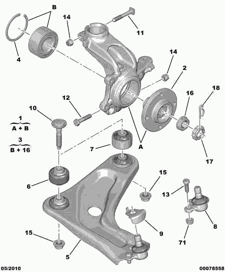 CITROËN 3523 EC - Tukivarren hela inparts.fi