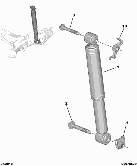 CITROËN 5206 YX - Iskunvaimennin inparts.fi