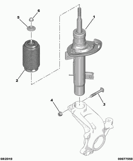 CITROËN 5208 G0 - Iskunvaimennin inparts.fi