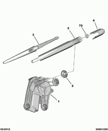 CITROËN 6405 QJ - Pyyhkijän moottori inparts.fi