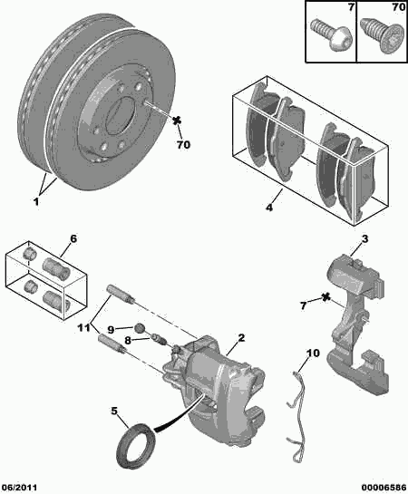 CITROËN 4246.C0 - Jarrulevy inparts.fi