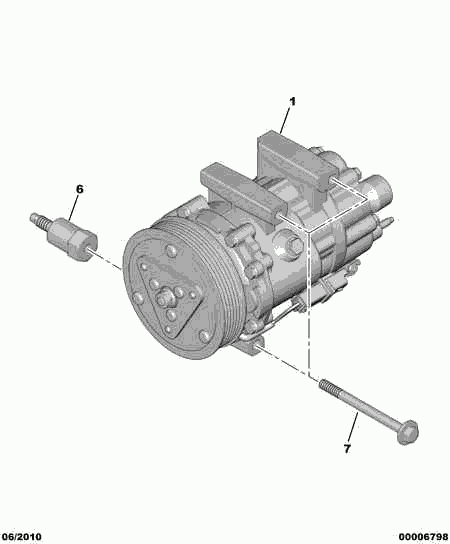 CITROËN 6453.QP - Kompressori, ilmastointilaite inparts.fi