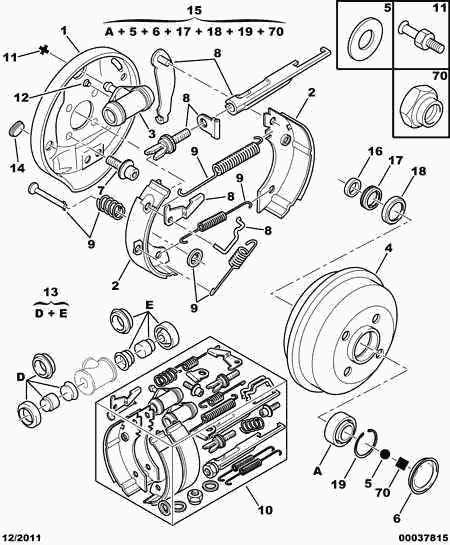 PEUGEOT 4247 45 - Jarrurumpu inparts.fi