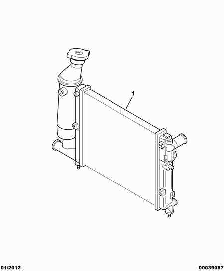 PEUGEOT 1301 TA - Jäähdytin,moottorin jäähdytys inparts.fi