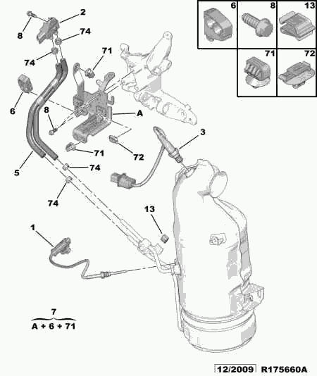 Vauxhall 1618 Z9 - Sensori, pakokaasupaine inparts.fi